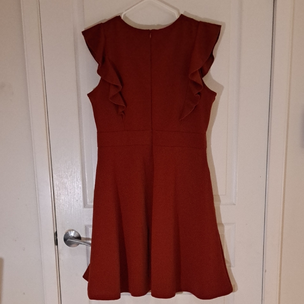 🌿 Terracotta Ruffle Daydream Dress - Picture 7 of 8